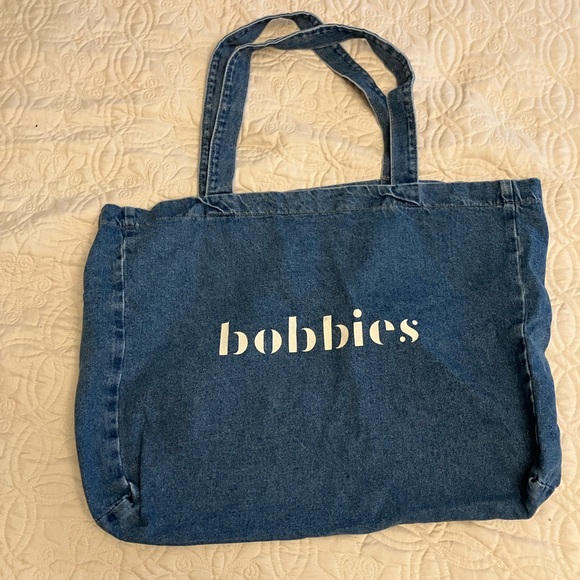 Bobbies Blue Denim Tote Bag - Large One Size - Picture 3 of 4